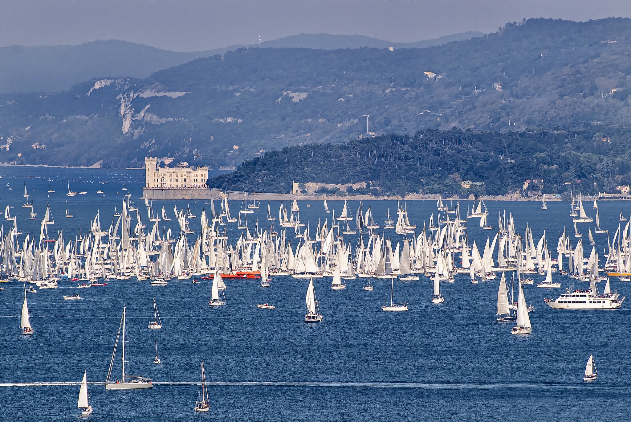 Barcolana: the largest sailing regatta in the world, held in Trieste, Italy. *(Roberto Baroni, CC BY-SA 4.0)*